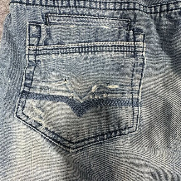 DO Denim Men's Distressed Vintage Jeans Size 36x32 - Picture 6 of 16